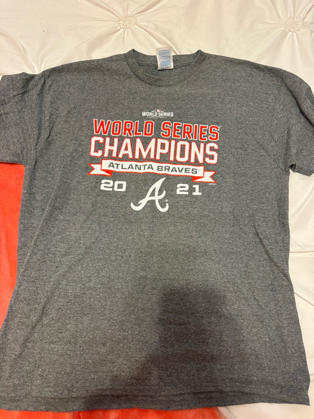 Atlanta Braves Gray World Series Champions 2021 Tee